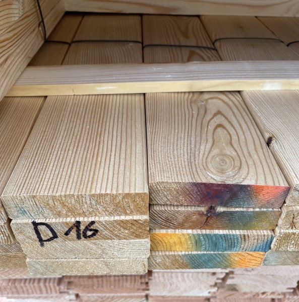 Sib Lärche Leisten Glattkant 21,5x90 mm Brett Sonderposten