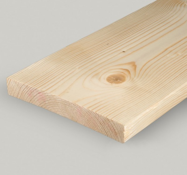 Nord. Fichte Glattkant 18,5x95 mm Bretter gehobelt & gefast