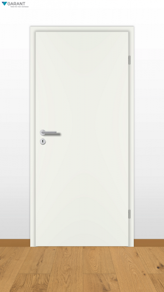 Garant Normtürblatt CPL Weißlack 9010 Rundkante Röhrenspankern