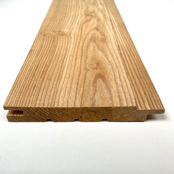 Sib. Lärche U-Profil 20x140 mm B/C feingesägt Nut/Feder