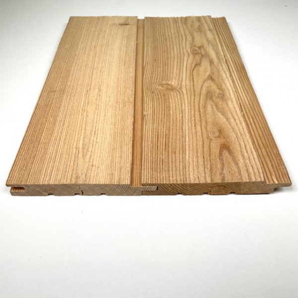 Sib. Lärche U-Profil 20x140 mm B/C feingesägt Nut/Feder