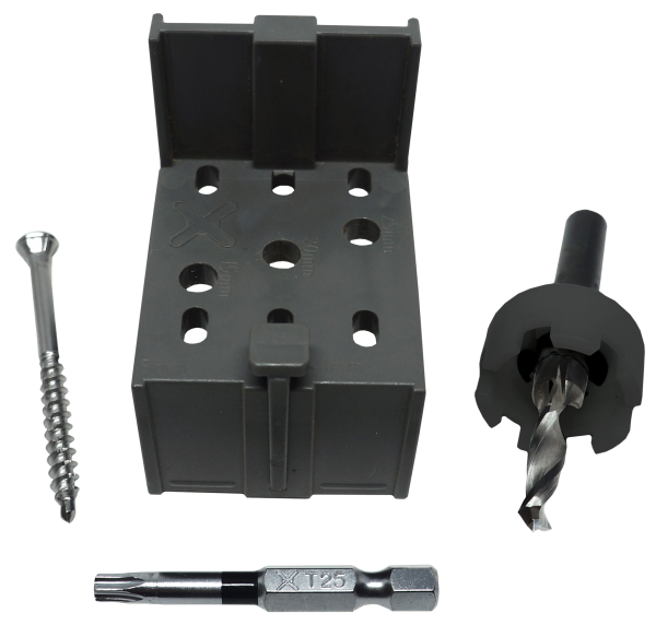 SOLIDA1 Edelstahlbohrschraube 5,0x60 Set VPE 600 St Bohrsenker Bit Montagehilfe