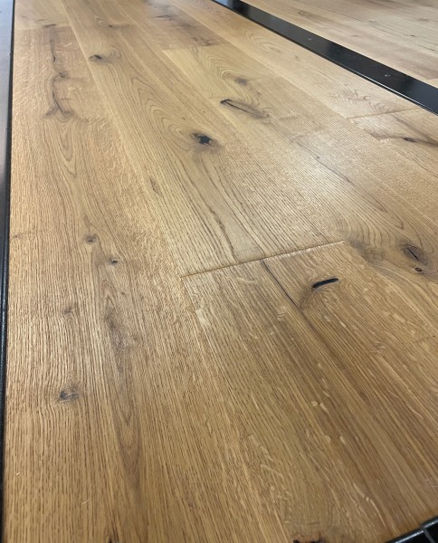 Kährs Eiche Straw Parkettboden Landhausdielen mit Handhobelung geölt gehobelt V-Fase