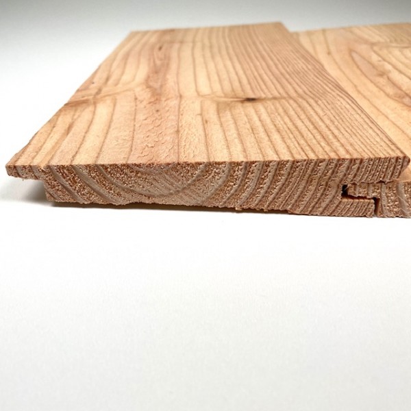 Douglasie Keilspund 26x146 mm B/C feingesägt Stülpschalung Variant Nut/Feder