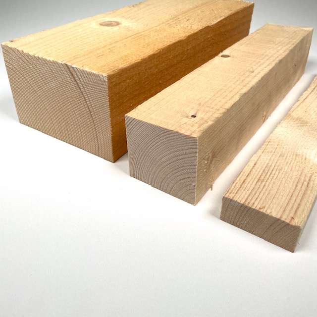Fichte / Tanne Kantholz 60x60 mm sägerau | Rahmen & Kanthölzer