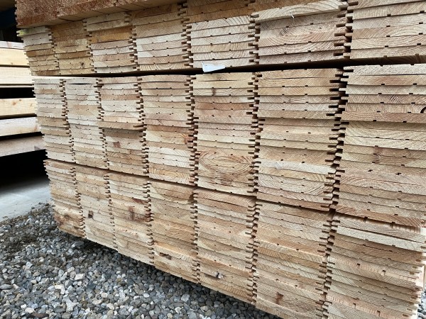 Nord. Kiefer U-Profil 13x146mm Nut/Feder Wand Decke Sonderposten