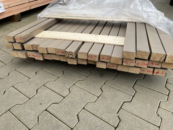 Nord. Fichte 38x57 mm Rahmen Rhombus Brandschutz Lasur Sonderpost