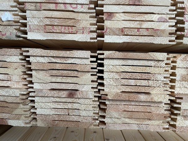 Nord. Kiefer 13x146 mm Profilbretter Nut/Feder B Sortierung