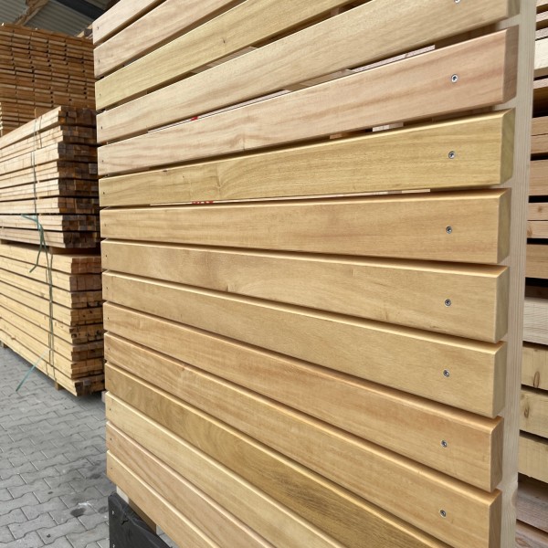 Garapa Parallelogramm 21x68 mm Rhombusleisten Hartholz A-Sortierung