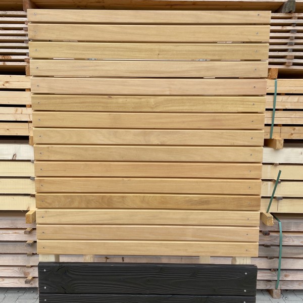 Garapa Parallelogramm 21x68 mm Rhombusleisten Hartholz A-Sortierung