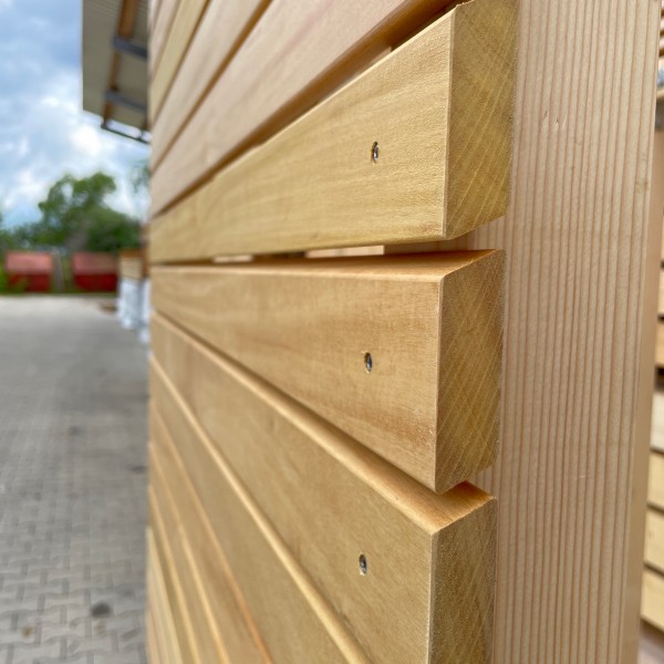 Garapa Parallelogramm 21x68 mm Rhombusleisten Hartholz A-Sortierung