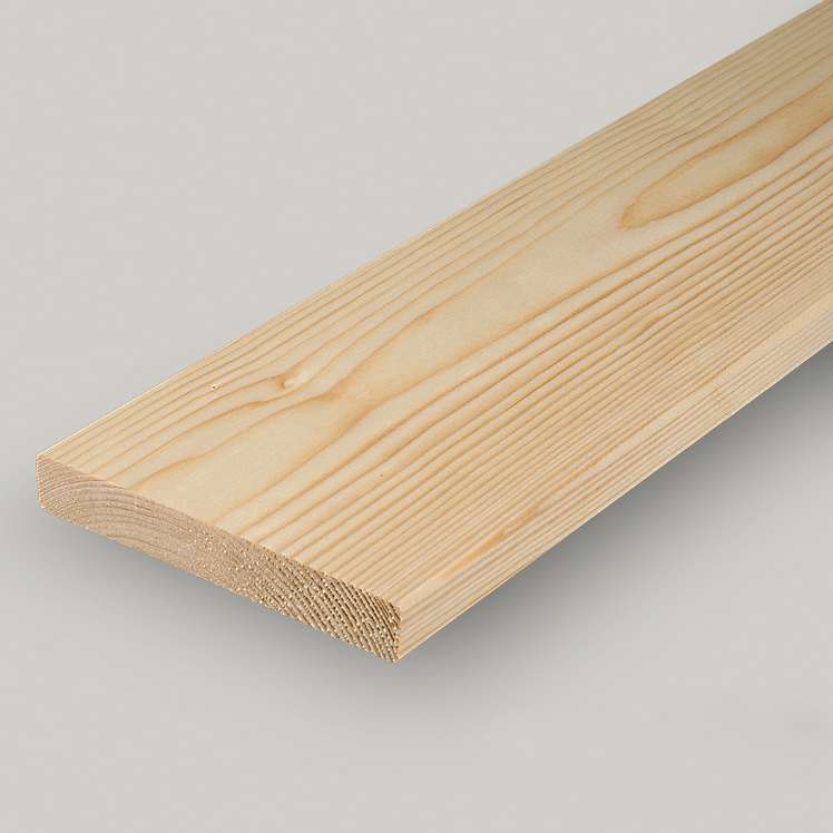 Nord. Fichte Glattkant 18,5x95 mm Bretter gehobelt & gefast | Glattkant- & Balkonbretter | Hobelware | Schnittholz / Hobelware