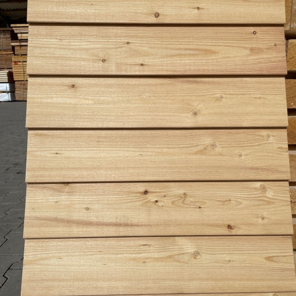 Sib. Lärche Keilspund 26x146 mm B/C feingesägt Stülpschalung Variant Nut/Feder