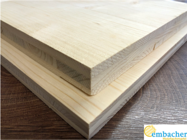 Versand Fichte 3-Schichtplatte 27 mm C+/C im Zuschnitt