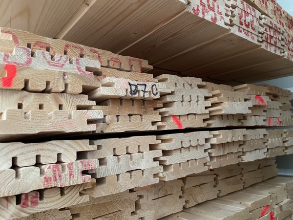 Nord. Fichte R3D 27x144 mm Nut/Feder Schalung Fassade Sonderposten